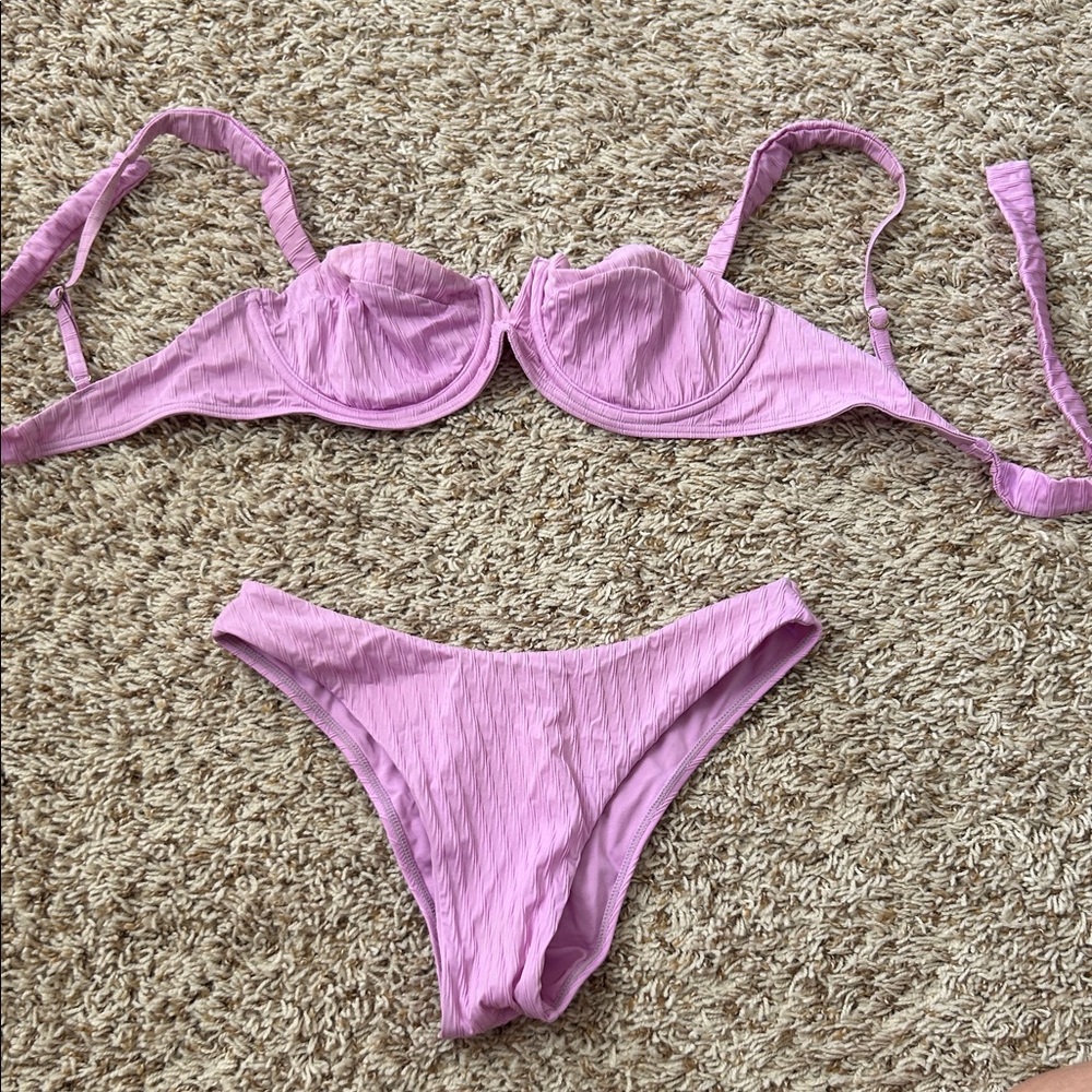 Monday Swimwear lavender Bikini Set